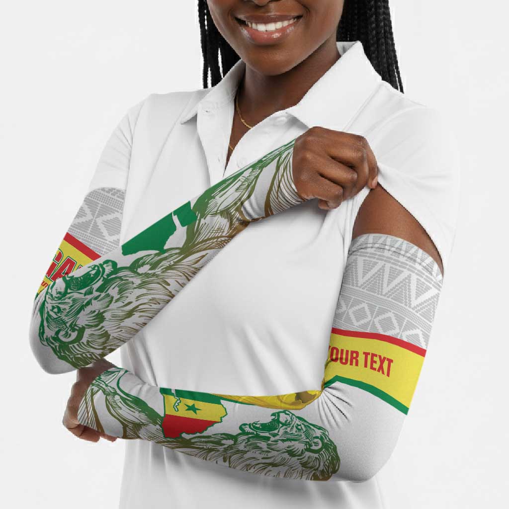 Personalized Senegal Football Arm Sleeves 2026 Come On Lions de la Teranga - African Pride
