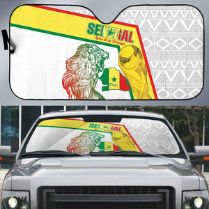 Senegal Football Auto Sun Shade 2026 Come On Lions de la Teranga - African Pride