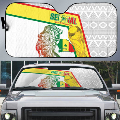 Senegal Football Auto Sun Shade 2026 Come On Lions de la Teranga - African Pride