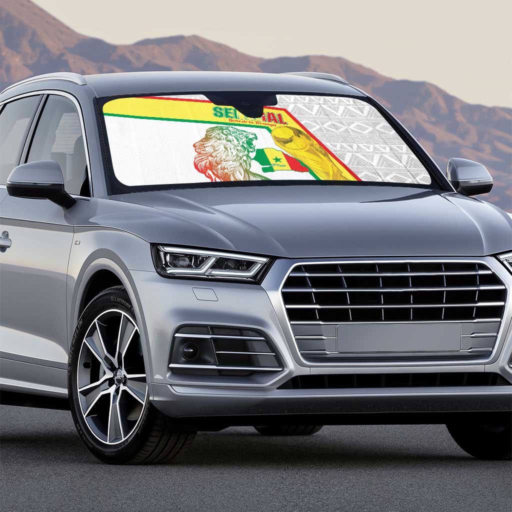 Senegal Football Auto Sun Shade 2026 Come On Lions de la Teranga - African Pride