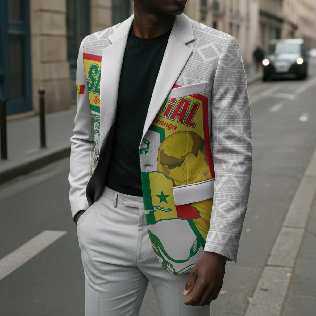 Personalized Senegal Football Blazer 2026 Come On Lions de la Teranga - African Pride