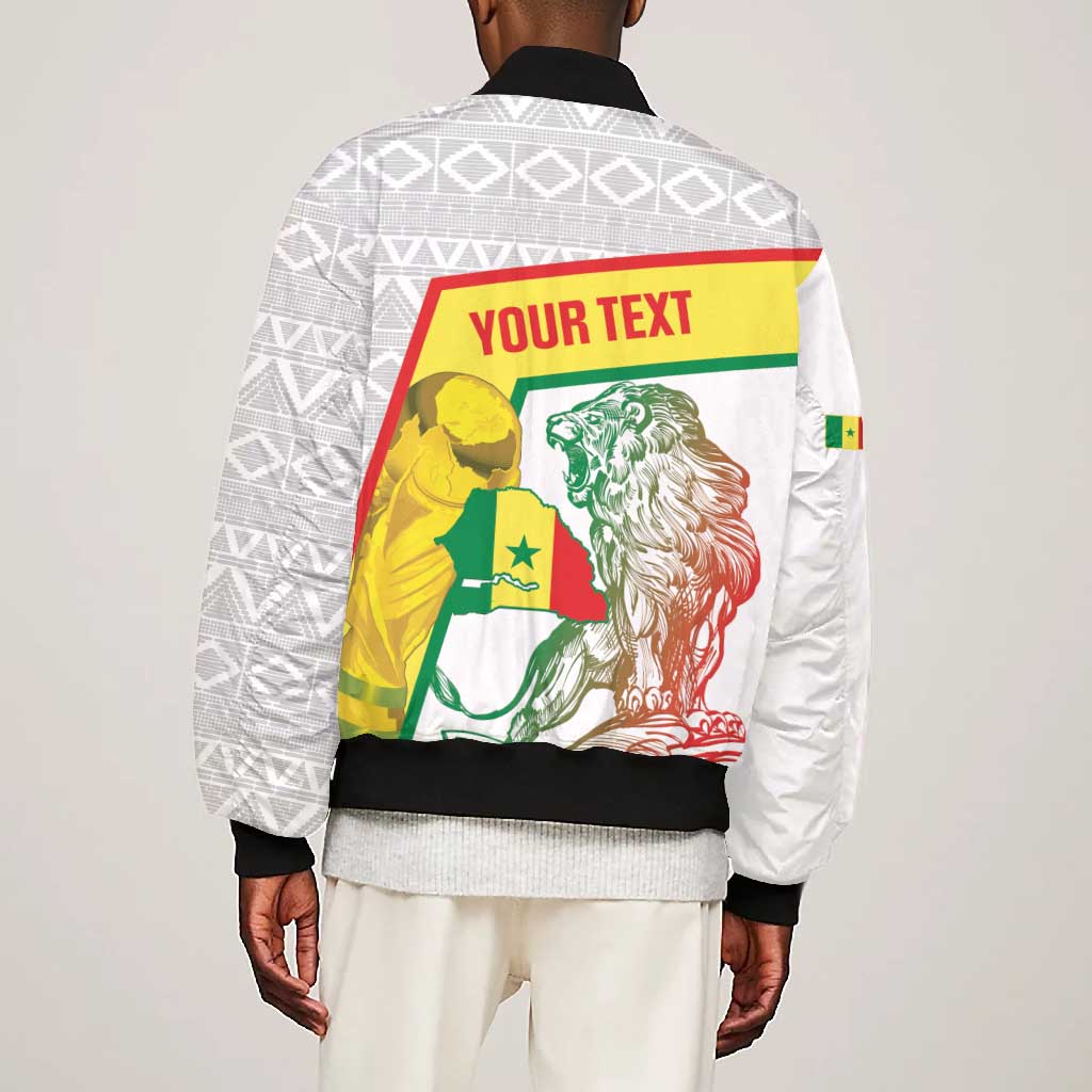 Personalized Senegal Football Bomber Jacket 2026 Come On Lions de la Teranga - African Pride