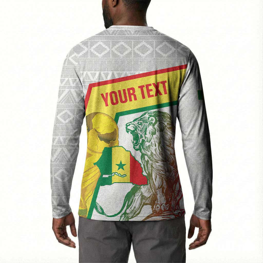 Personalized Senegal Football Button Sweatshirt 2026 Come On Lions de la Teranga