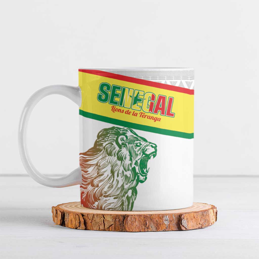 Personalized Senegal Football Ceramic Mug 2026 Come On Lions de la Teranga - African Pride
