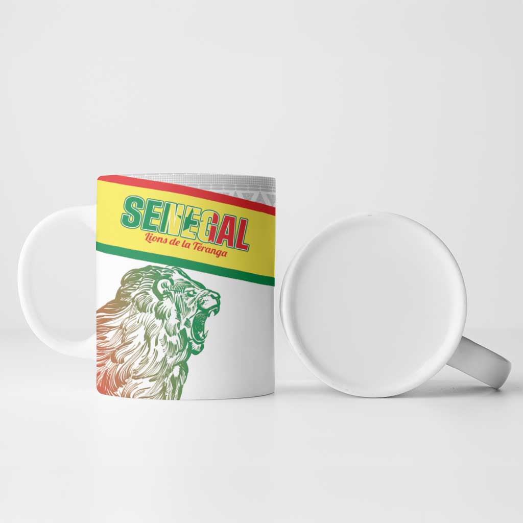 Personalized Senegal Football Ceramic Mug 2026 Come On Lions de la Teranga - African Pride