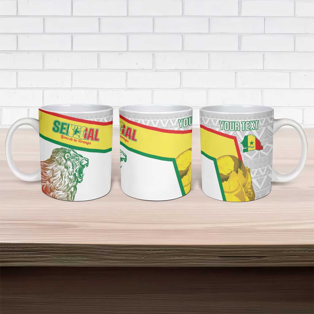 Personalized Senegal Football Ceramic Mug 2026 Come On Lions de la Teranga - African Pride