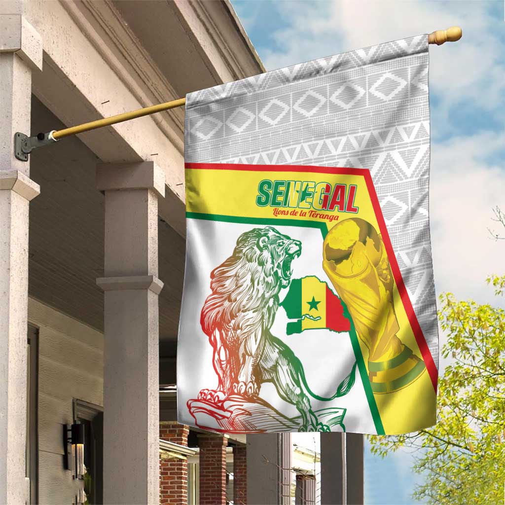 Senegal Football Garden Flag 2026 Come On Lions de la Teranga - African Pride