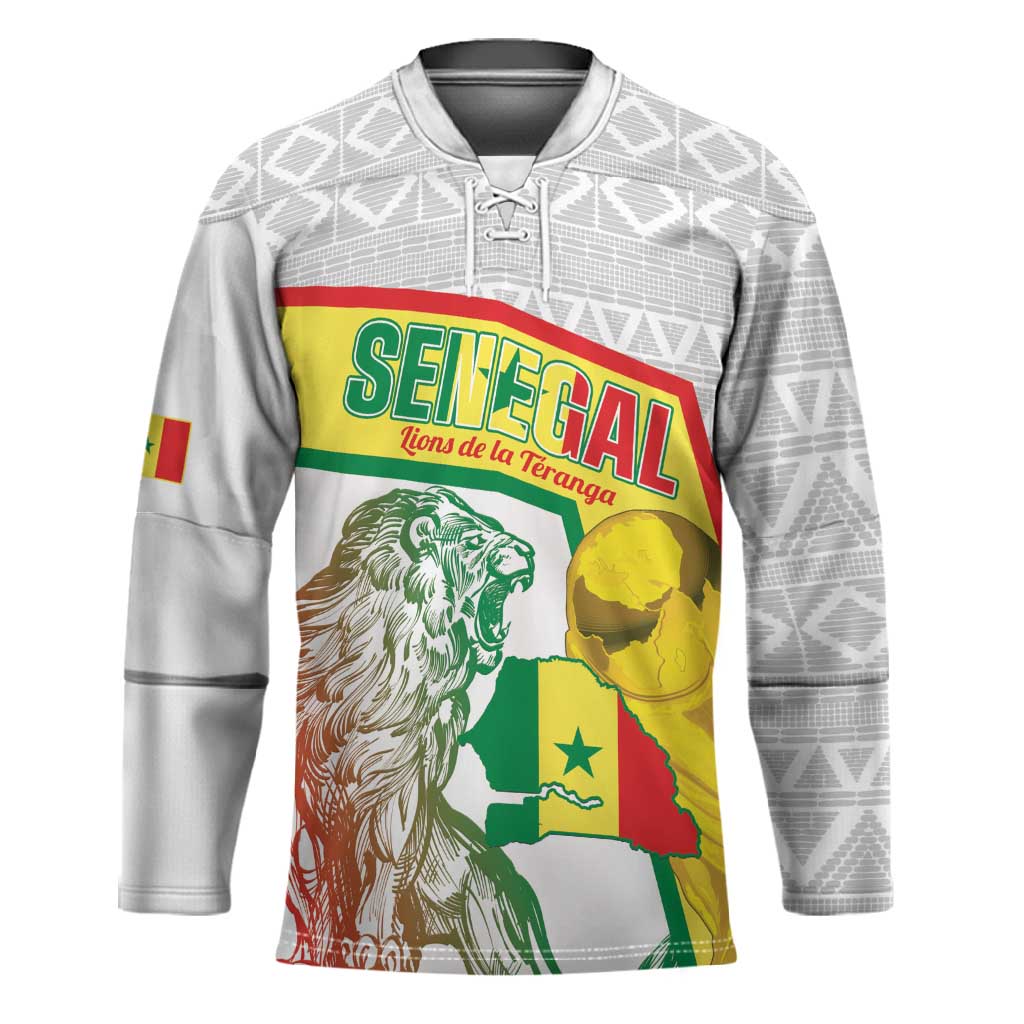 Personalized Senegal Football Hockey Jersey 2026 Come On Lions de la Teranga - African Pride