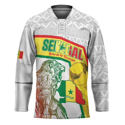 Personalized Senegal Football Hockey Jersey 2026 Come On Lions de la Teranga - African Pride