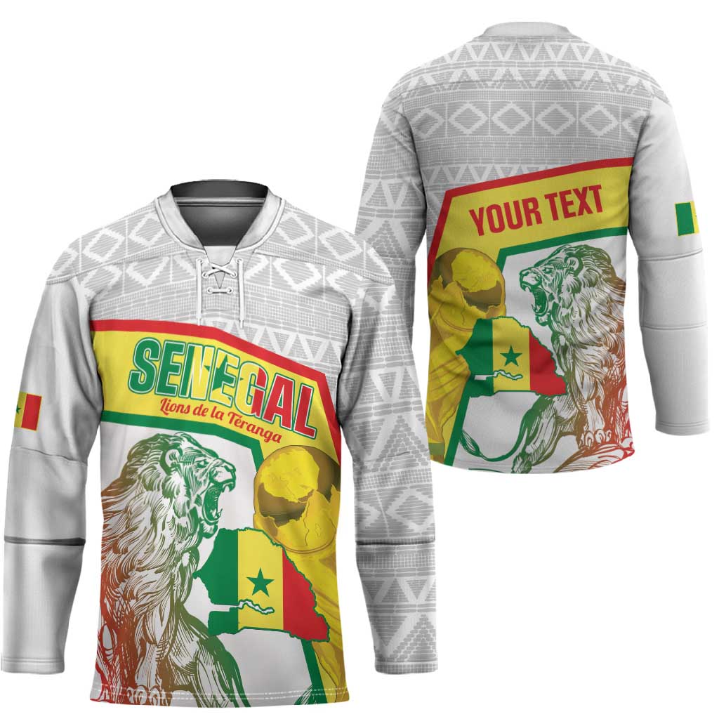 Personalized Senegal Football Hockey Jersey 2026 Come On Lions de la Teranga - African Pride