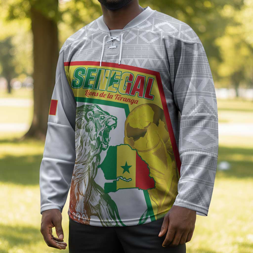 Personalized Senegal Football Hockey Jersey 2026 Come On Lions de la Teranga - African Pride