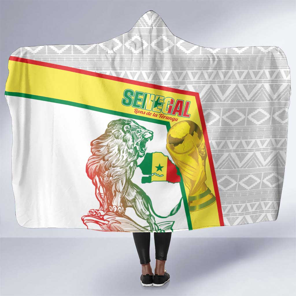 Senegal Football Hooded Blanket 2026 Come On Lions de la Teranga - African Pride