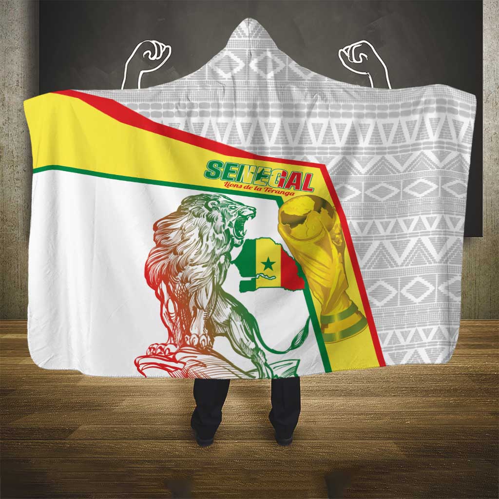 Senegal Football Hooded Blanket 2026 Come On Lions de la Teranga - African Pride