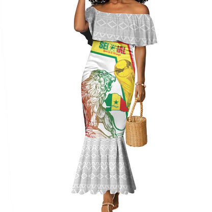 Personalized Senegal Football Mermaid Dress 2026 Come On Lions de la Teranga LT14