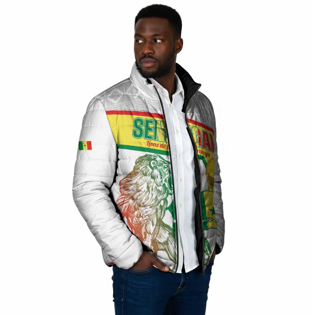 Personalized Senegal Football Padded Jacket 2026 Come On Lions de la Teranga - African Pride