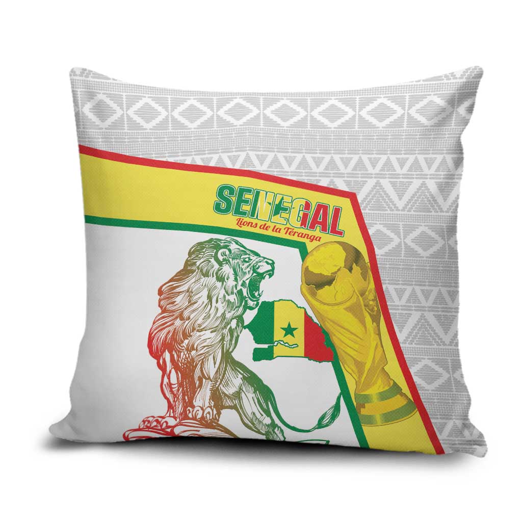 Senegal Football Pillow Cover 2026 Come On Lions de la Teranga - African Pride