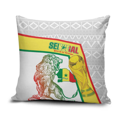 Senegal Football Pillow Cover 2026 Come On Lions de la Teranga - African Pride