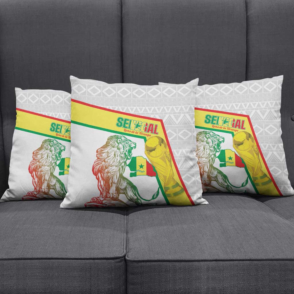 Senegal Football Pillow Cover 2026 Come On Lions de la Teranga - African Pride