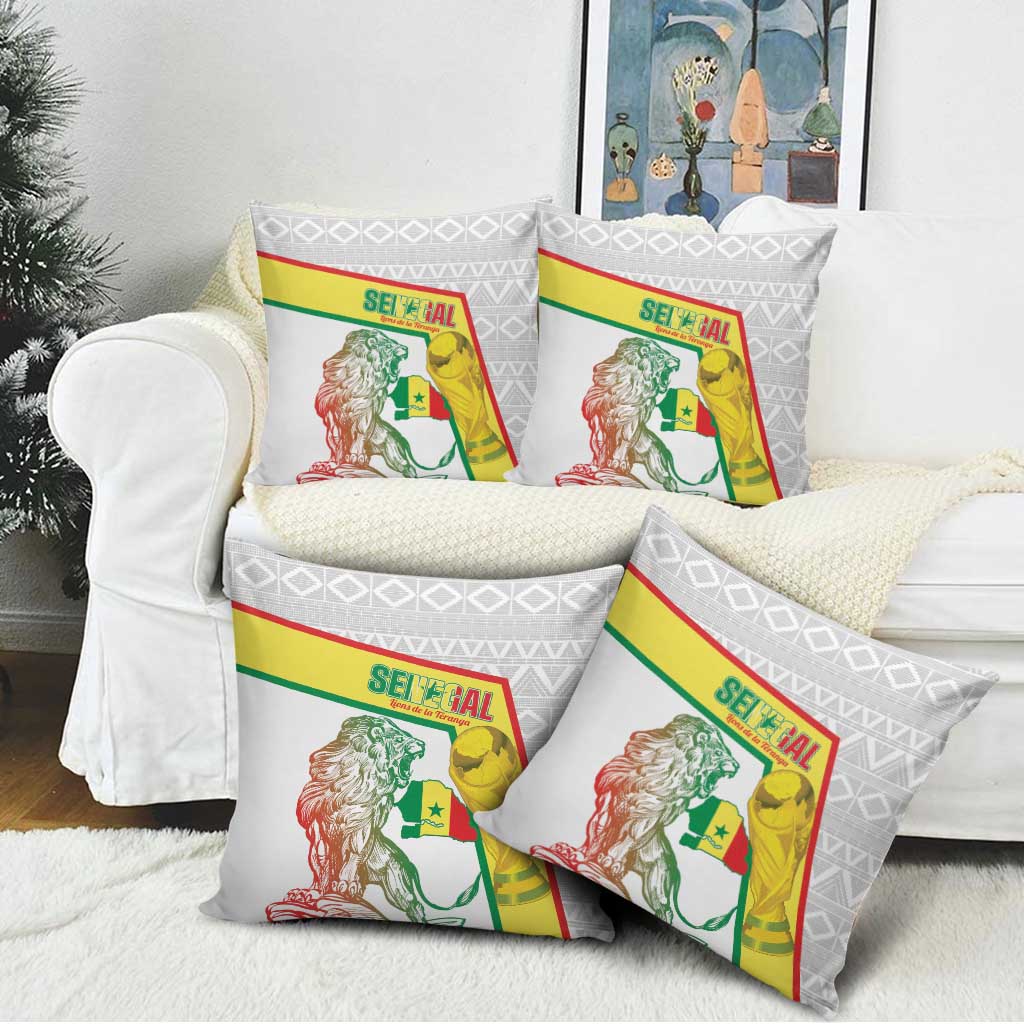Senegal Football Pillow Cover 2026 Come On Lions de la Teranga - African Pride