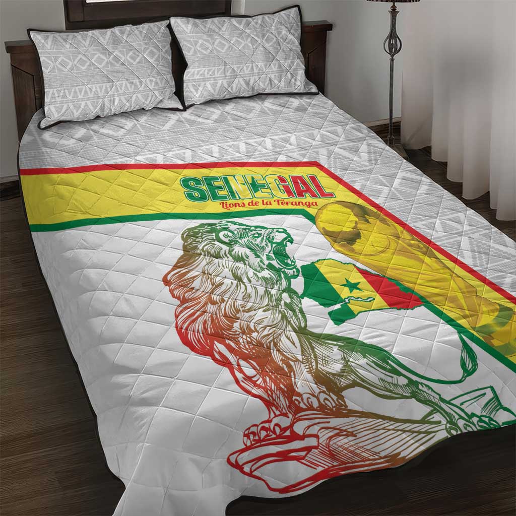 Senegal Football Quilt Bed Set 2026 Come On Lions de la Teranga - African Pride