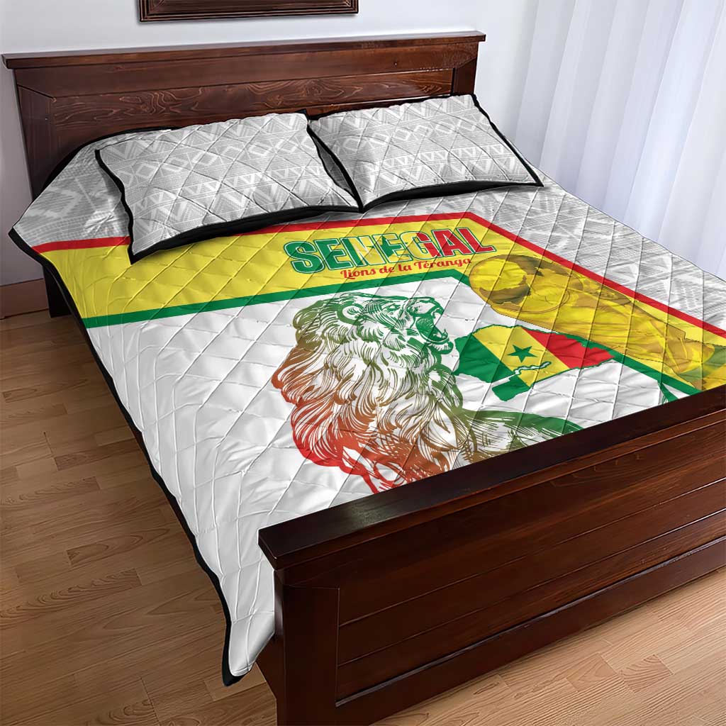 Senegal Football Quilt Bed Set 2026 Come On Lions de la Teranga - African Pride