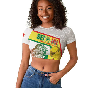 Personalized Senegal Football Raglan Cropped T shirt 2026 Come On Lions de la Teranga LT14