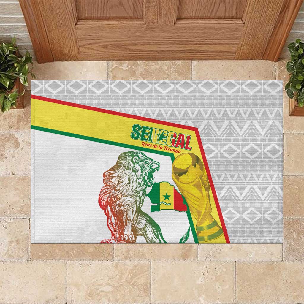 Senegal Football Rubber Doormat 2026 Come On Lions de la Teranga - African Pride