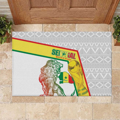Senegal Football Rubber Doormat 2026 Come On Lions de la Teranga - African Pride