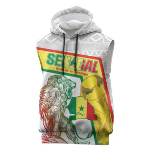Personalized Senegal Football Sleeveless Hoodie 2026 Come On Lions de la Teranga - African Pride