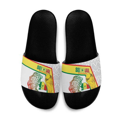 Senegal Football Slide Sandals 2026 Come On Lions de la Teranga - African Pride