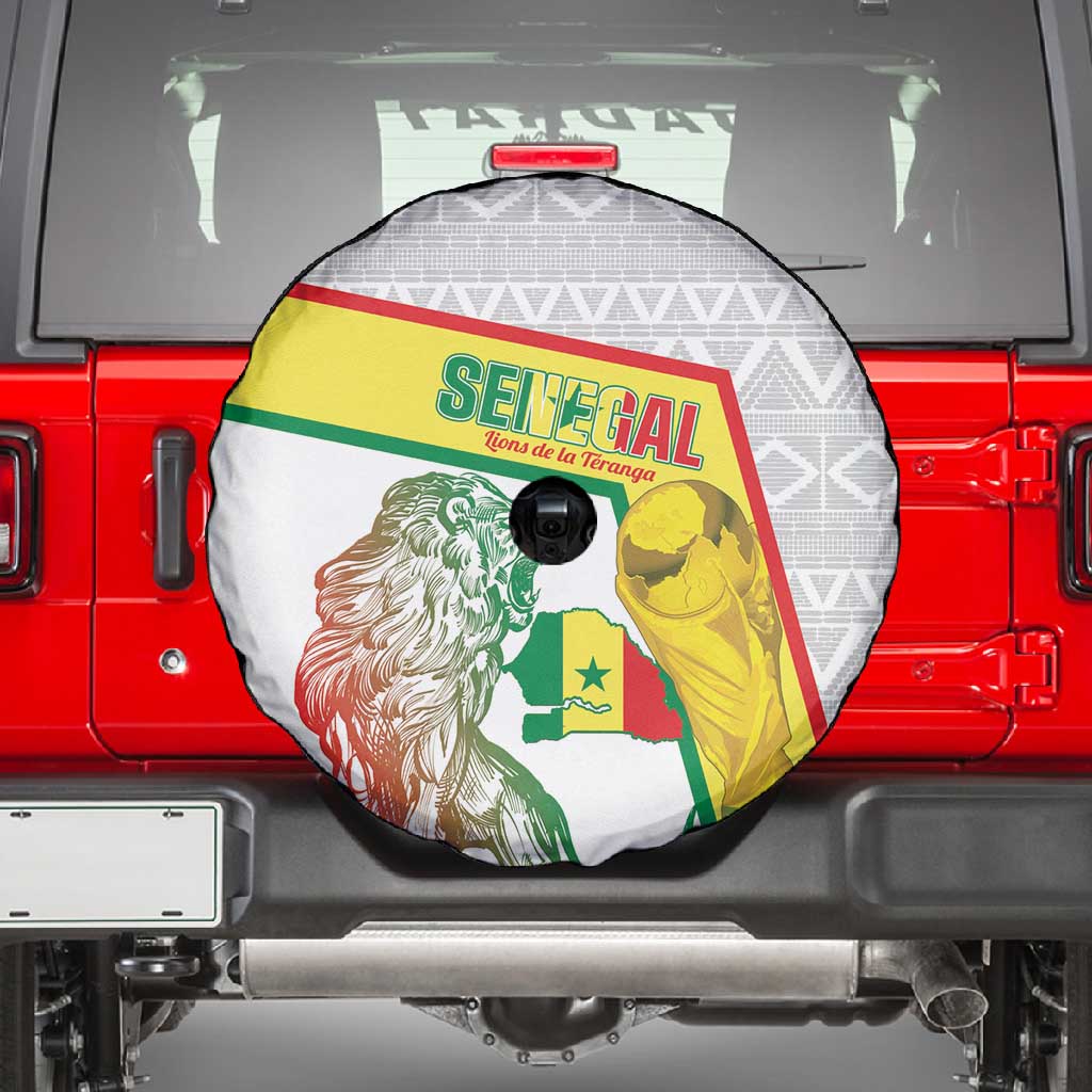 Senegal Football Spare Tire Cover 2026 Come On Lions de la Teranga - African Pride