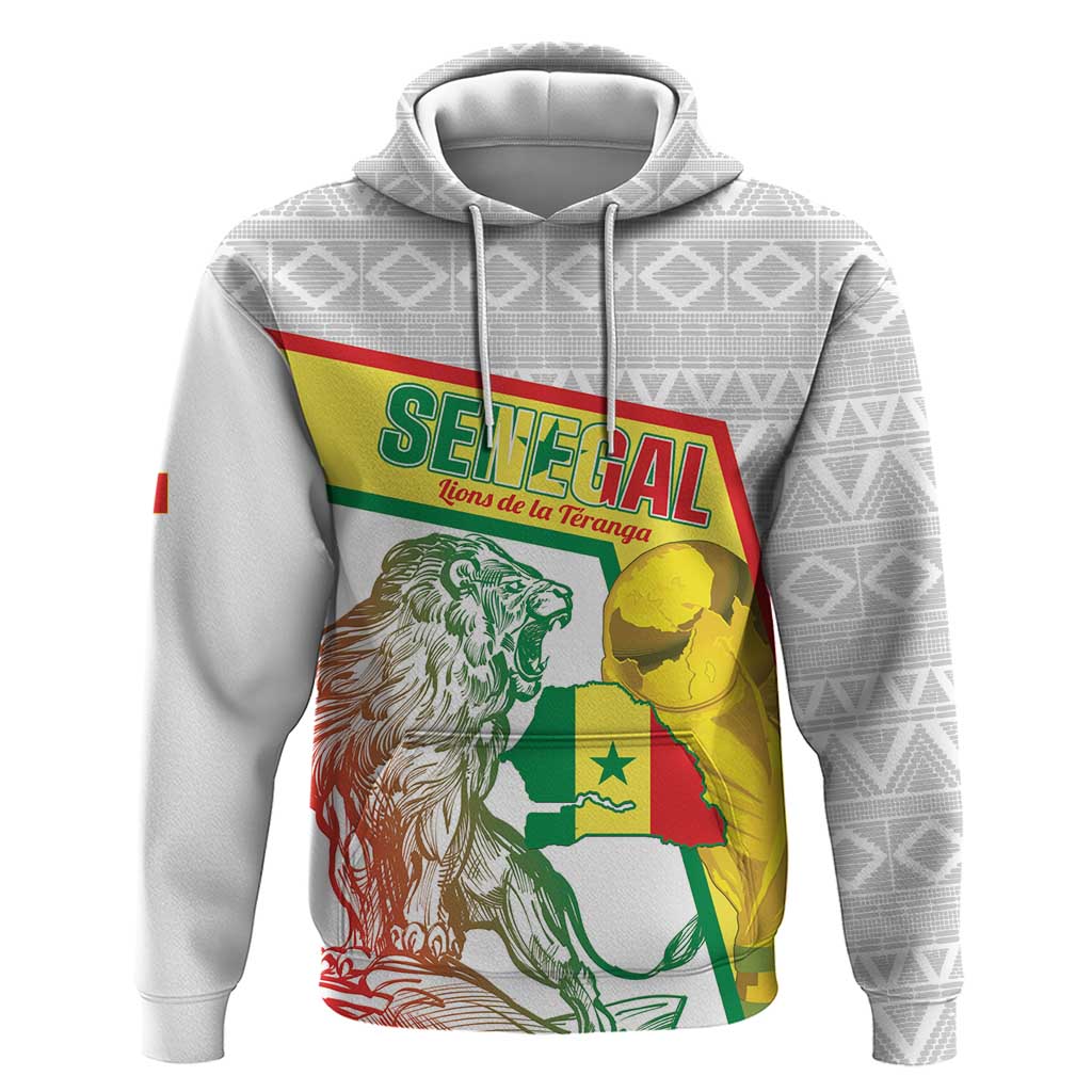 Personalized Senegal Football Zip Hoodie 2026 Come On Lions de la Teranga - African Pride