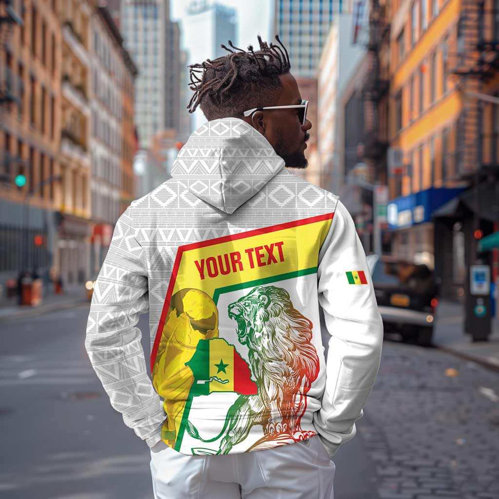 Personalized Senegal Football Zip Hoodie 2026 Come On Lions de la Teranga - African Pride