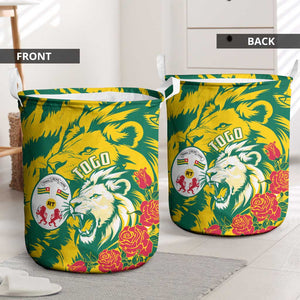 Togo Independence Day Laundry Basket Lion and Rose Proud To Be Togolese