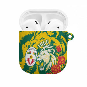 Togo Independence Day AirPods Case Lion and Rose Proud To Be Togolese