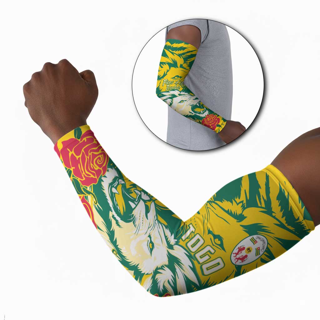 Togo Independence Day Arm Sleeves Lion and Rose Proud To Be Togolese