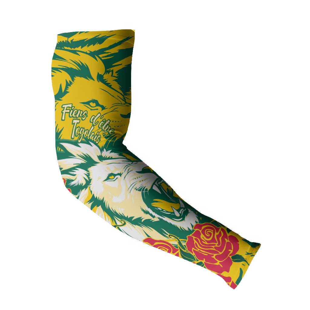 Togo Independence Day Arm Sleeves Lion and Rose Proud To Be Togolese