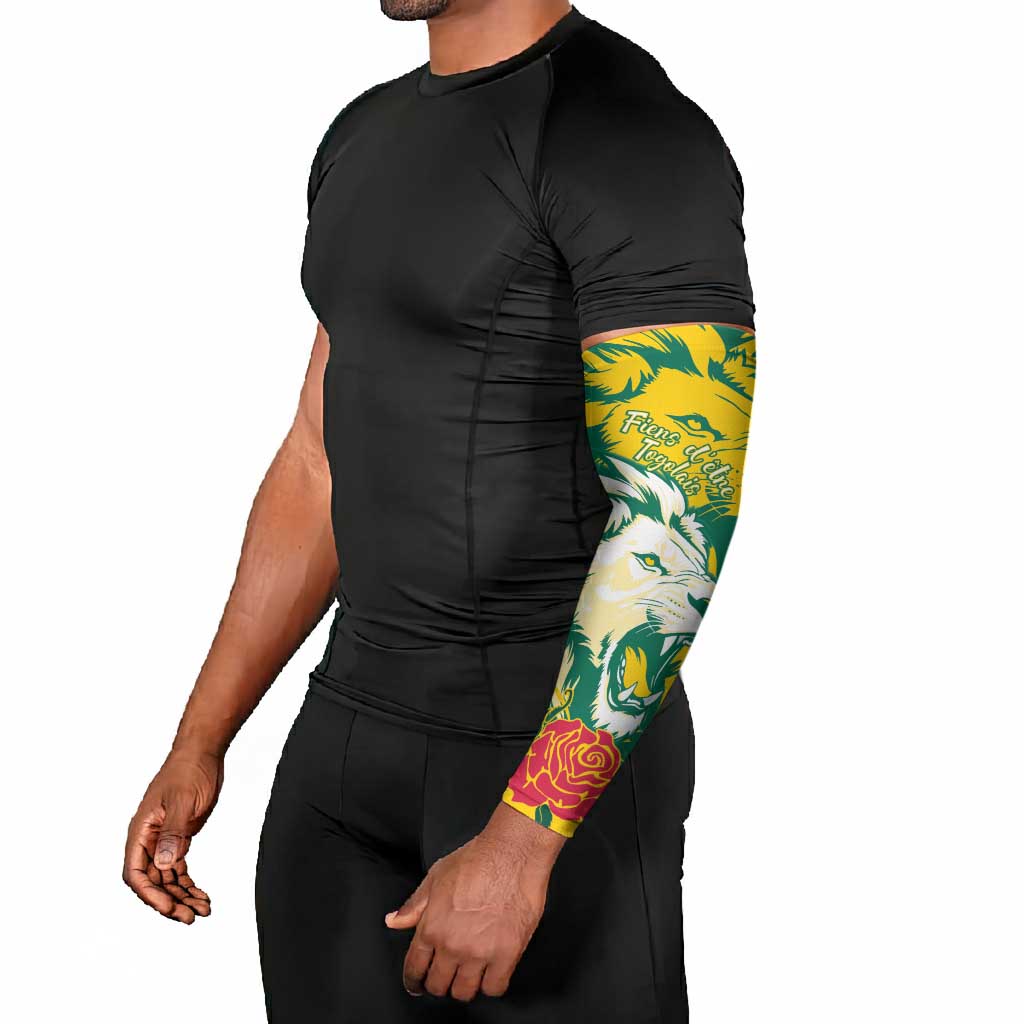 Togo Independence Day Arm Sleeves Lion and Rose Proud To Be Togolese