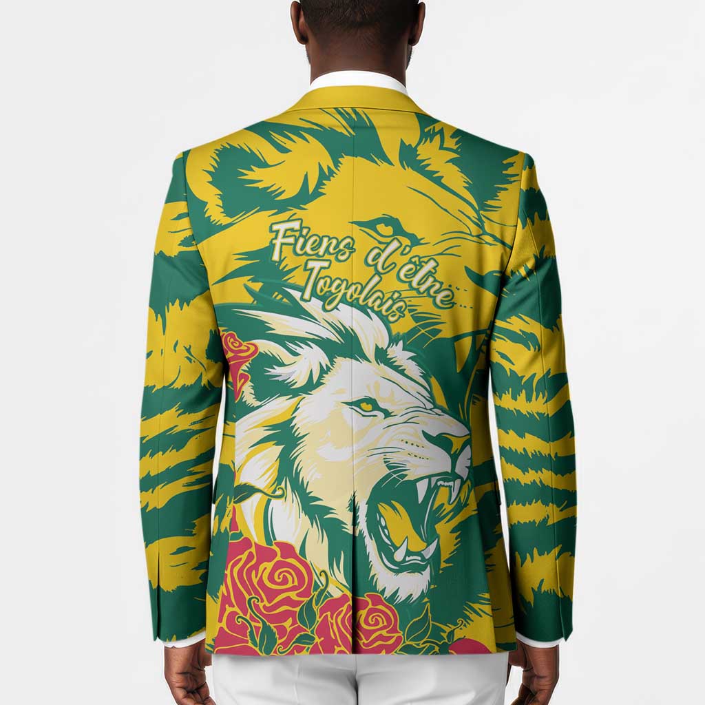Togo Independence Day Blazer Lion and Rose Proud To Be Togolese