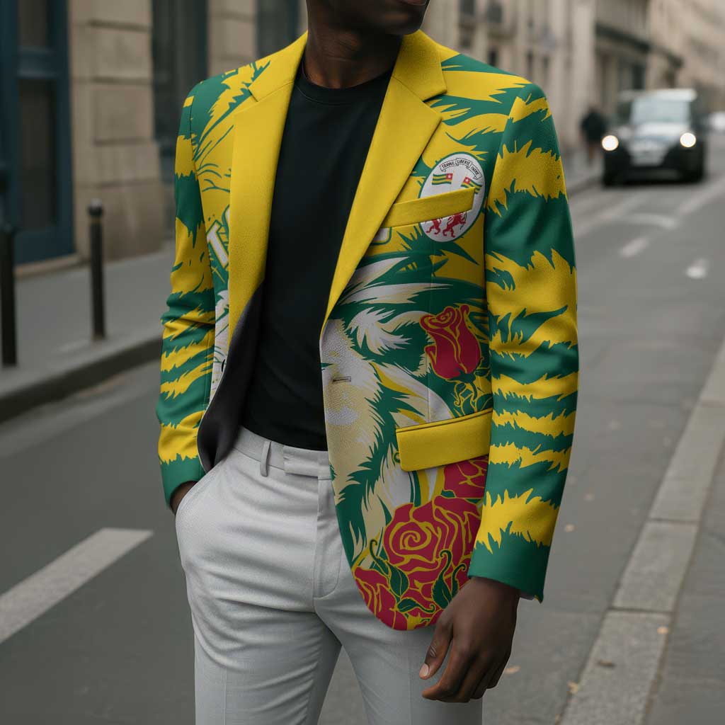 Togo Independence Day Blazer Lion and Rose Proud To Be Togolese
