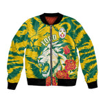 Togo Independence Day Bomber Jacket Lion and Rose Proud To Be Togolese