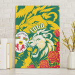 Togo Independence Day Canvas Wall Art Lion and Rose Proud To Be Togolese