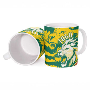 Togo Independence Day Ceramic Mug Lion and Rose Proud To Be Togolese