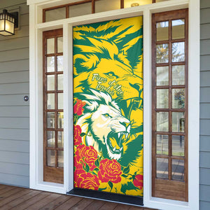 Togo Independence Day Door Cover Lion and Rose Proud To Be Togolese