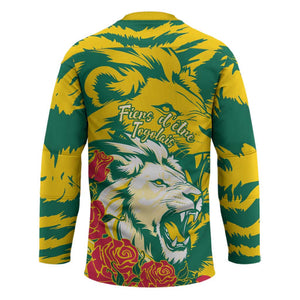 Togo Independence Day Hockey Jersey Lion and Rose Proud To Be Togolese