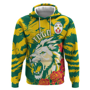 Togo Independence Day Hoodie Lion and Rose Proud To Be Togolese