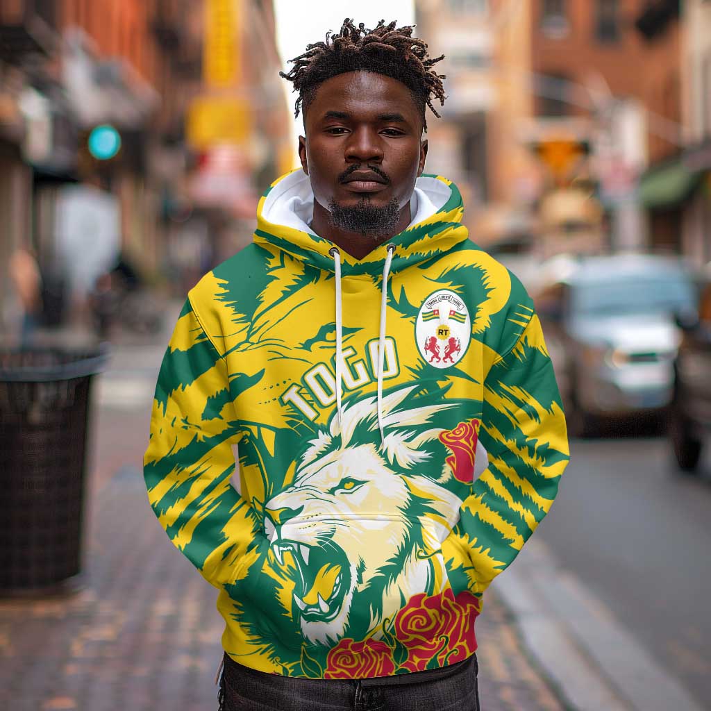 Togo Independence Day Hoodie Lion and Rose Proud To Be Togolese