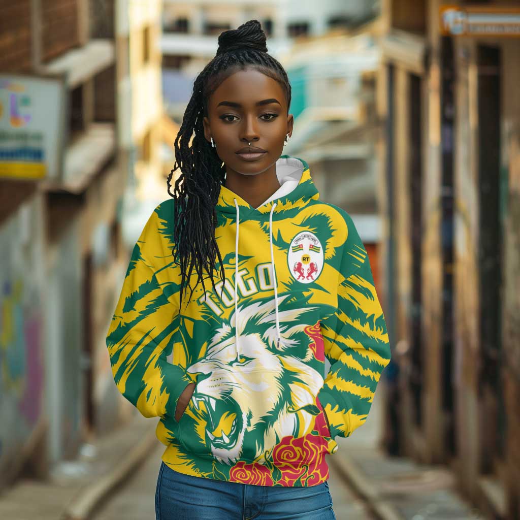 Togo Independence Day Hoodie Lion and Rose Proud To Be Togolese
