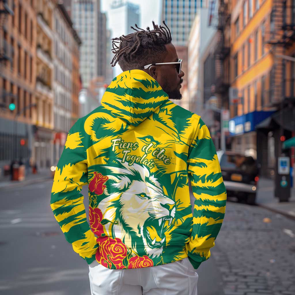 Togo Independence Day Hoodie Lion and Rose Proud To Be Togolese