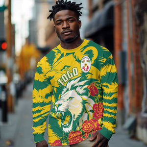 Togo Independence Day Long Sleeve Shirt Lion and Rose Proud To Be Togolese